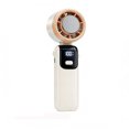 thumbnail image 4 of Handheld Portable Fan with LED Digital Display, USB Rechargeable Mini Fan, 5 Speeds, Compact Travel Fan for Office, Outdoor, Camping, Black, 4 of 5