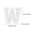 thumbnail image 2 of CEHVOM Large Alphabet Epoxy Resin Mould English Letter Silicone Mold 3D Alphabet Letter, 2 of 2