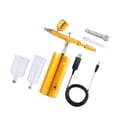 thumbnail image 2 of maskred Lightweight Airbrush Air Compressor Kit Set Precise Spray Painting Portable Gold 1.49x5.1x5.7 Inch 1Set, 2 of 6