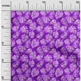 thumbnail image 2 of oneOone Viscose Chiffon Purple Fabric Tropical Leaf Sewing Craft Projects Fabric Prints By Yard 42 Inch Wide, 2 of 5