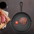 thumbnail image 3 of Professional Cast Iron Skillet 16cm 20cm Non Stick Vintage Cast Iron Skillet Frying Pan Burnt Restaurant Chef Pre Seasoned Pan[20cm], 3 of 8