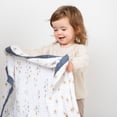 thumbnail image 3 of Lulujo - Infant, Baby, Infant - Reversible Cotton Muslin 3Ply Blanket, 3 of 5
