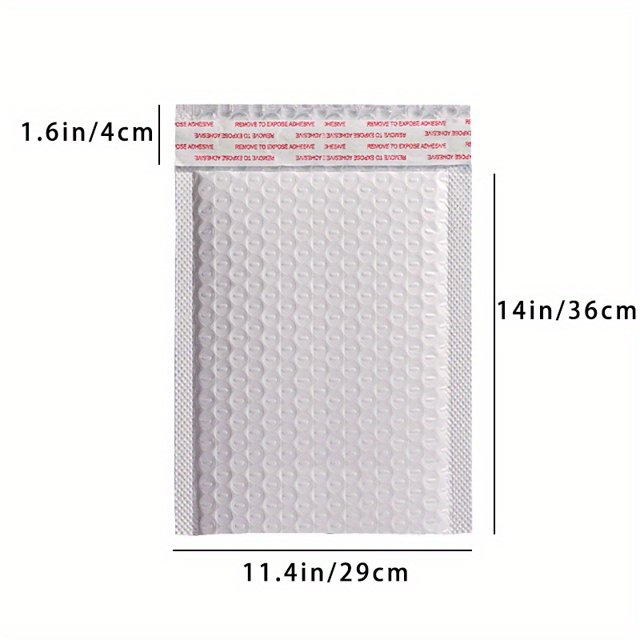 150 Pcs Sac à Bulles Blanc Autocollant Imperméable à Grand Volume Petite Entreprise