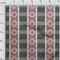 thumbnail image 3 of oneOone Viscose Jersey Red Fabric Asian Ikat Craft Projects Decor Fabric Printed by The Yard 60 Inch Wide, 3 of 4