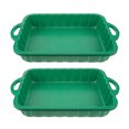 thumbnail image 1 of PAMINGONO 2Pcs Heavy Duty Green Plastic Oil Drip Pans for Automotive Oil Collection and Maintenance, 1 of 8