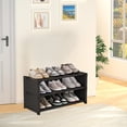 thumbnail image 4 of D Shoe Rack Multi Layer Dust Proof Shoe Cabinet Under Table Saving Space At The Door Plastic Storage Organizer 22.24X14.96X11.81 Inches 1.32 Lb, 4 of 7