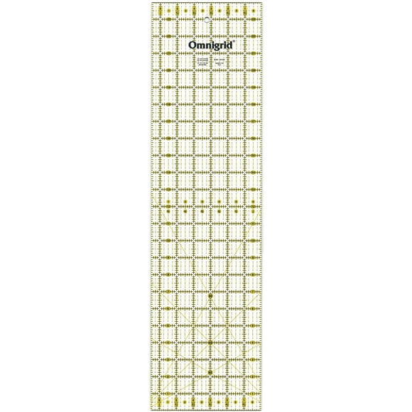 Omnigrid 6-1/2" x 24" Rectangle Quilting and Sewing Ruler.