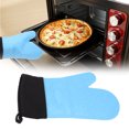 thumbnail image 4 of Silicone Oven Mitts,2 Fingers Long Avoid Slip Kitchen Baking Gloves High Temperature Avoidance, 4 of 8
