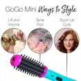 thumbnail image 5 of CALISTA GoGo Mini Heated Round Brush | Curl, Touch-Up, De-Frizz, Smooth, and Style Hair with Mini 7” Styling Tool – Flamingo, 5 of 5