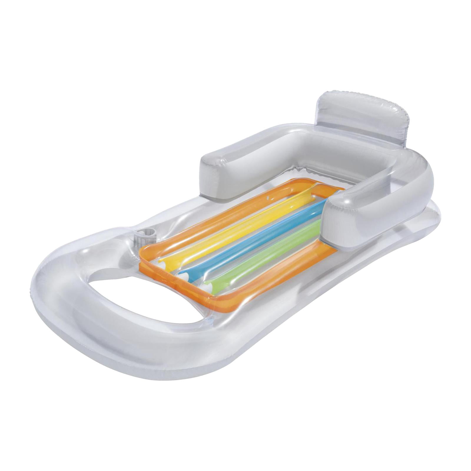 Inflatable Mattress Swimming Pool Lounger Bed Water Hammock Water Clear