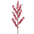 thumbnail image 1 of 3Pcs Simulation Holly Fruit Long Branch Christmas Fruit Fake Flower Berry Red Fruit Fortune Fruit, 1 of 15