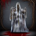 thumbnail image 3 of Squelette Effrayant d'Halloween Suspendu Grande Taille pour Fête Extérieur Intérieur, 3 of 3