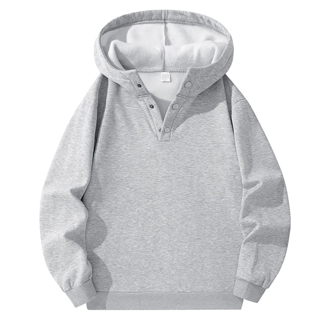 Men's Zip Up Hoodie Winter Warm Pullover Long Sleeve Comfortable Streetwear Solid Color Casual Button Front Design