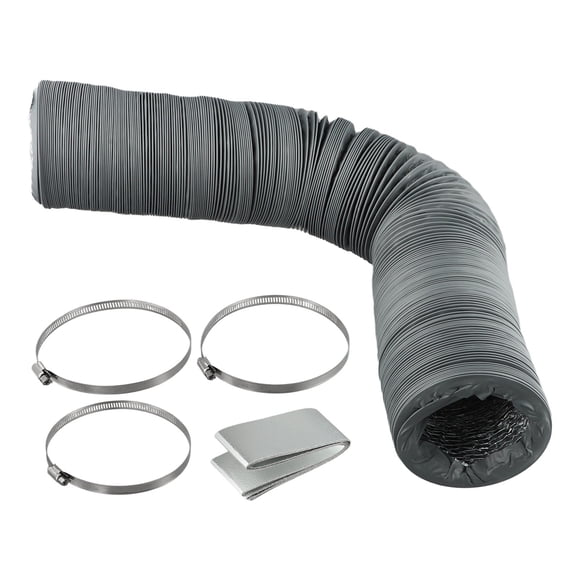 Lefu Tuyau de Ventilateur 110 mm Tuyau Flexible en Pvc Aluminium 6 m Tuyau de Climatisation Conduit d'Aération