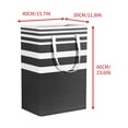 thumbnail image 2 of Ohufall Foldable Fabric Storage Bag Storage Basket Striped Pattern For Dirty Clothes Cotton Quilt Moving Use Laundry Basket Easy To Fold And Carry, 2 of 2