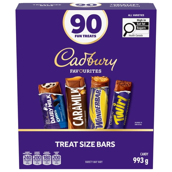 Cadbury Assortiment de chocolats format collation 90un