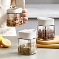 thumbnail image 4 of Glass Jar with Lid,Glass Jars with Lids Glass Condiment Spice Jar 300Ml Condiment Jar Spice Container with Spoon Clear Glass Condiment Canister for Sugar Pepper for Kitchen Counter, 4 of 7
