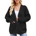 thumbnail image 1 of CEHVOM Women's New Mid Length Slouchy Knitted Sweater Cardigan Clearance, 1 of 6
