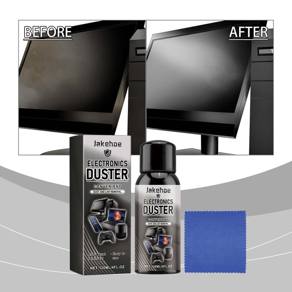 weibbin 120ml Compressed Air Duster, Household Electronic Equipment Dusting Lint Removal for Laptop Computer Keyboard Cleaning Pet Hair Crumb Replaces Compressed Air Can