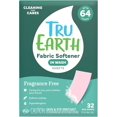 thumbnail image 1 of Tru Earth Fabric Softener Strips for Washing Machine, Alternative to Fabric Softener Liquid and Pods, Unscented Fragrance Free, Up to 64 Loads Per 32-Count, 1 of 5