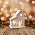 thumbnail image 2 of B Lighted Wooden Village Villa House For Christmas Desktop Decoration And Holiday Display, 2 of 6