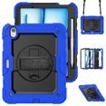 thumbnail image 1 of XYX For iPad Air 11 inch (2025 M3/2024 M2) Case, 360 Rotating Shockproof Cover with Stand, Screen Protector, Shoulder Strap, Blue, 1 of 7