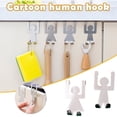 thumbnail image 2 of Over The Door Hooks Stainless Steel Lovers Shaped Hook Reversible Over Door Cabinet Drawer Hook Cabinet with Doors, 2 of 9