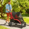 thumbnail image 2 of PawHut Pet Stroller Dog Stroller for Small to Large Cats, Black, 2 of 10