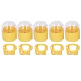 thumbnail image 1 of 5pcs Detachable Makeup Sponge Holder Dust Proof Clear Lid Portable Cosmetic Sponge Organizer Case Yellow, 1 of 14