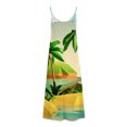 thumbnail image 4 of Fankiway Robe Imprimée à Bretelles Dos Nu de Printemps/été à la Mode pour Femme Robes d'Été de Plage pour Femmes Grande Taille Robes pour Femmes, 4 of 5