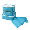 thumbnail image 1 of 6-Piece Lightweight Travel Packing Set, Anti-Wrinkle Mesh Storage Bags with Double Zippers & Handles for Clothes, Luggage & Backpack Organization Sky Blue, 1 of 4