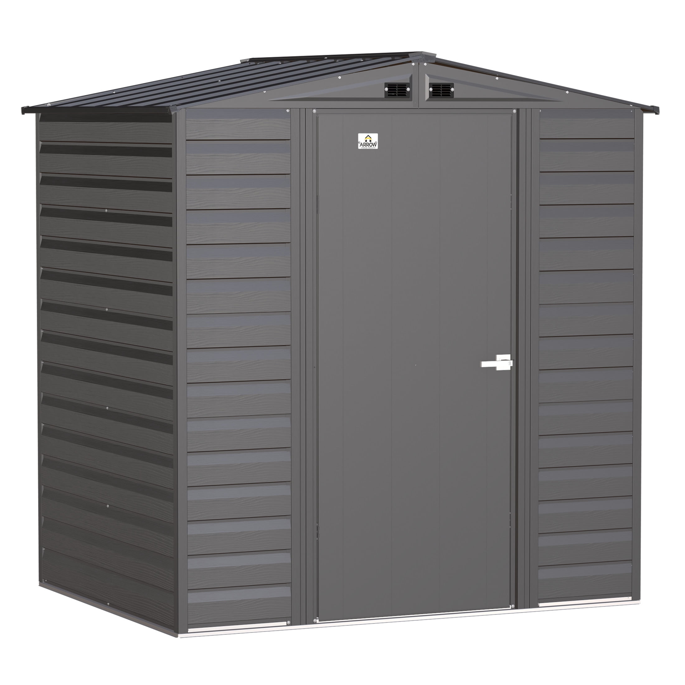 Arrow Select 6 x 5 x 7 ft Charcoal Steel Storage Shed