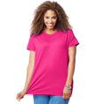 thumbnail image 1 of Just My Size T-Shirt Col Rond à Manches Courtes en Jersey de Coton pour Femmes, 3X, Amarante, 1 of 3