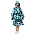 thumbnail image 1 of 1 Pce Imperméable à Capuche Élégant pour Femmes, Poncho Long d'Extérieur, Imperméable, Manteau de Pluie, 1 of 10