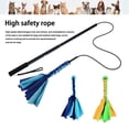 thumbnail image 3 of Dog Flirt Pole Toy Pet Interactive Chase and Tug of War Tail Teaser Wand Pet Fleece Training Chewing Rope Tether Lure Toy with Chewing Rope to Chasing and Training for Small Dogs, 3 of 10