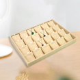 thumbnail image 4 of lionlar Stackable Jewelry Tray Burlap Inserts Trays Organizer Box Display Holder Jewelry 24 Pendant Plates, 4 of 8