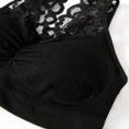 thumbnail image 5 of Clearance!Women Lace Racerback Bralette Padded Deep V Neck Crop Top Seamless Bra, 5 of 5