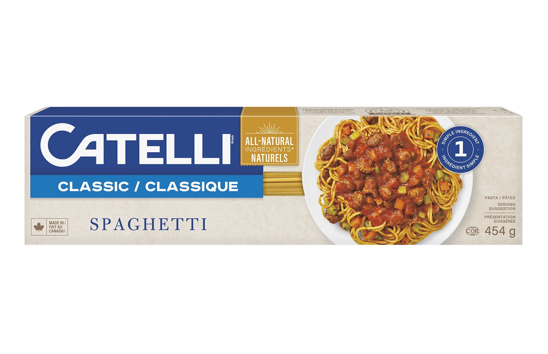Spaghetti Catelli Classique entièrement naturels