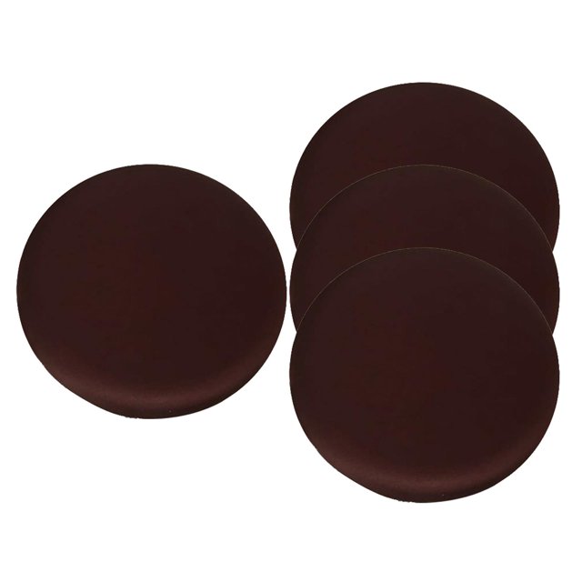 GROWTH TANK Rodéo 2 Pcs Coussin de Tabouret Rond Imperméable Polyester Doux Élastique Durable Brun