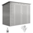 thumbnail image 1 of Outsunny 8 x 4FT Metal Garden Storage Shed with 2 Vents, Light Grey, 1 of 10