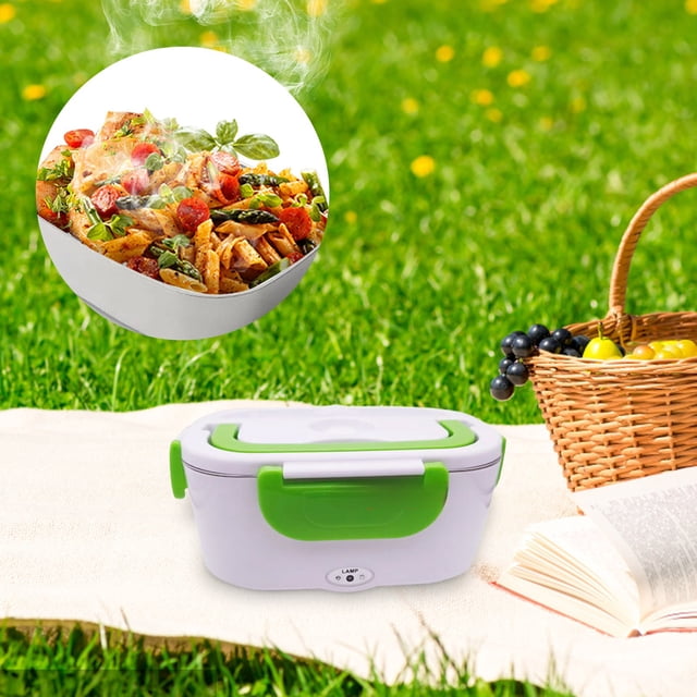 Portable Food Warmer Insulated Container For Heating Meals During Outdoor Travel Camping Hiking With Adjustable Digital Temperature Control And Rechargeable Battery