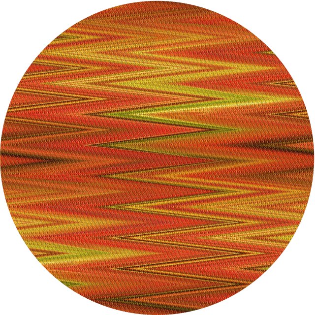 Ahgly Company Tapis Rond Lavable en Machine Intérieur Transitionnel Orange Néon, 5 Pieds Rond