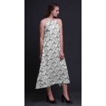 thumbnail image 2 of Bimba Robe Teinture sur Nœuds Décontractée Longue Dos Nu à Col Licou pour Femme Robe de Plage Imprimée - Moyen, 2 of 6