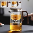 thumbnail image 2 of WIFKLSIIPG Water Separation Glass Teapot with Wooden Handle Witchcraft Teapot Magical Teapot Glass Teapot with Infuser Glass Teapot with Strainer Clear Teapot Tea Water Separation Teapo, 2 of 7