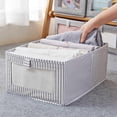 thumbnail image 4 of Panier de Rangement en Tissu Pliable Grand Bac de Rangement Cube de Rangement avec Fenêtre Transparente, 4 of 10