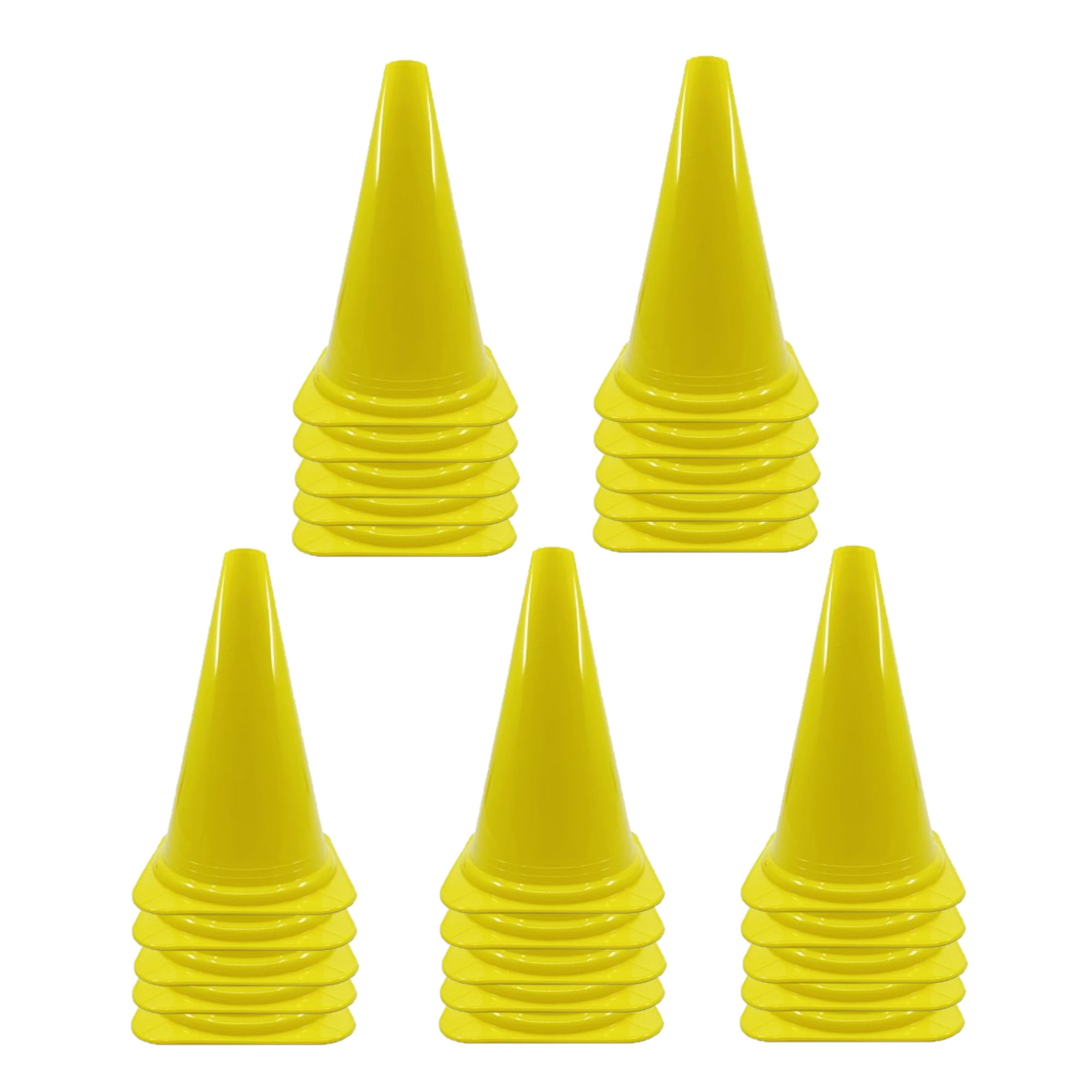 PRISP Vinyl Multi Purpose Cone - Light Indoor and Outdoor Marker, Set of 25