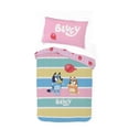 thumbnail image 1 of Bluey Ensemble de Douillette et Taie d'Oreiller Réversible pour Lit 1 ou 2 Places pour Enfants, 100% Polyester, 1 of 9