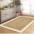 thumbnail image 1 of 3x4 Ft White & Natural Jute Area Rug, Hand-Woven, Reversible, Farmhouse Boho Style, Durable & Pet-Friendly Rug for Living Room, Dining Room, and Bedroom, 1 of 5