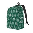 thumbnail image 1 of Vsdgher Christmas Trees Print Canvas Backpack Travel Rucksack Unisex Knapsack 15.7/17.7Inch Laptop Backpack for Work,College-Small, 1 of 5