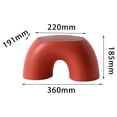 thumbnail image 3 of Esquirla Household Small Stool Practical Home Footboard Furniture Seat Chair Red, 3 of 8